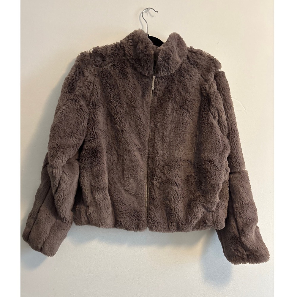 Patagonia Womens Lunar Frost Jacket Furry Taupe Fleece Size Medium Gorpcore